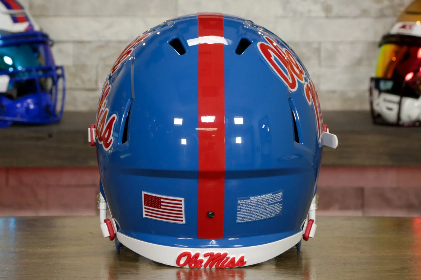 Ole Miss Rebels Riddell Speed Display Helmet - GG Edition 00773