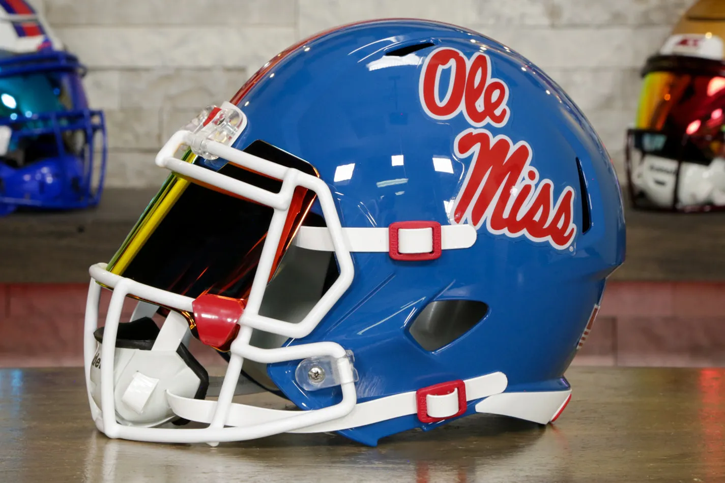 Ole Miss Rebels Riddell Speed Display Helmet - GG Edition 00773