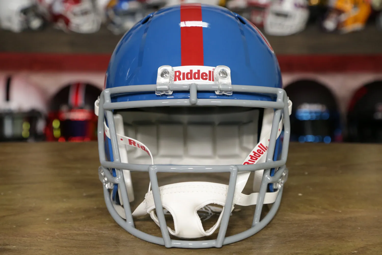 Ole Miss Rebels Riddell Speed Display Helmet - Powder Blue