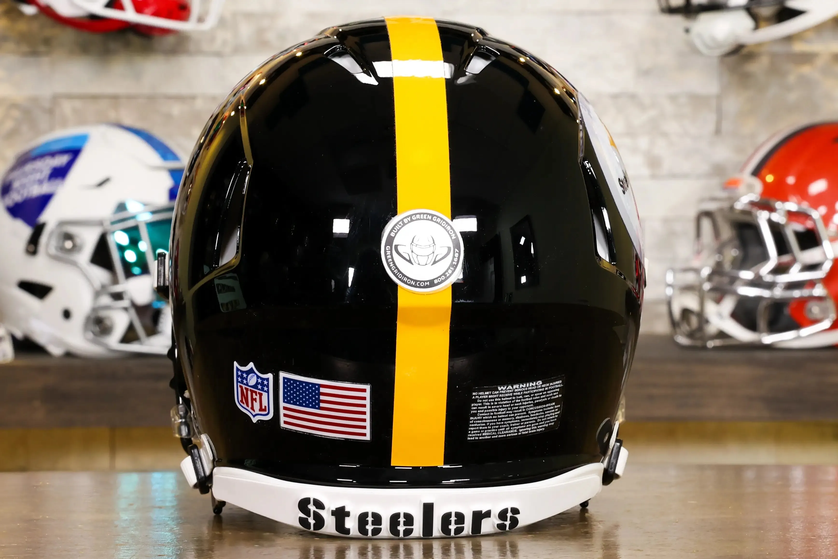 Pittsburgh Steelers Riddell Speed Authentic Helmet - GG Edition