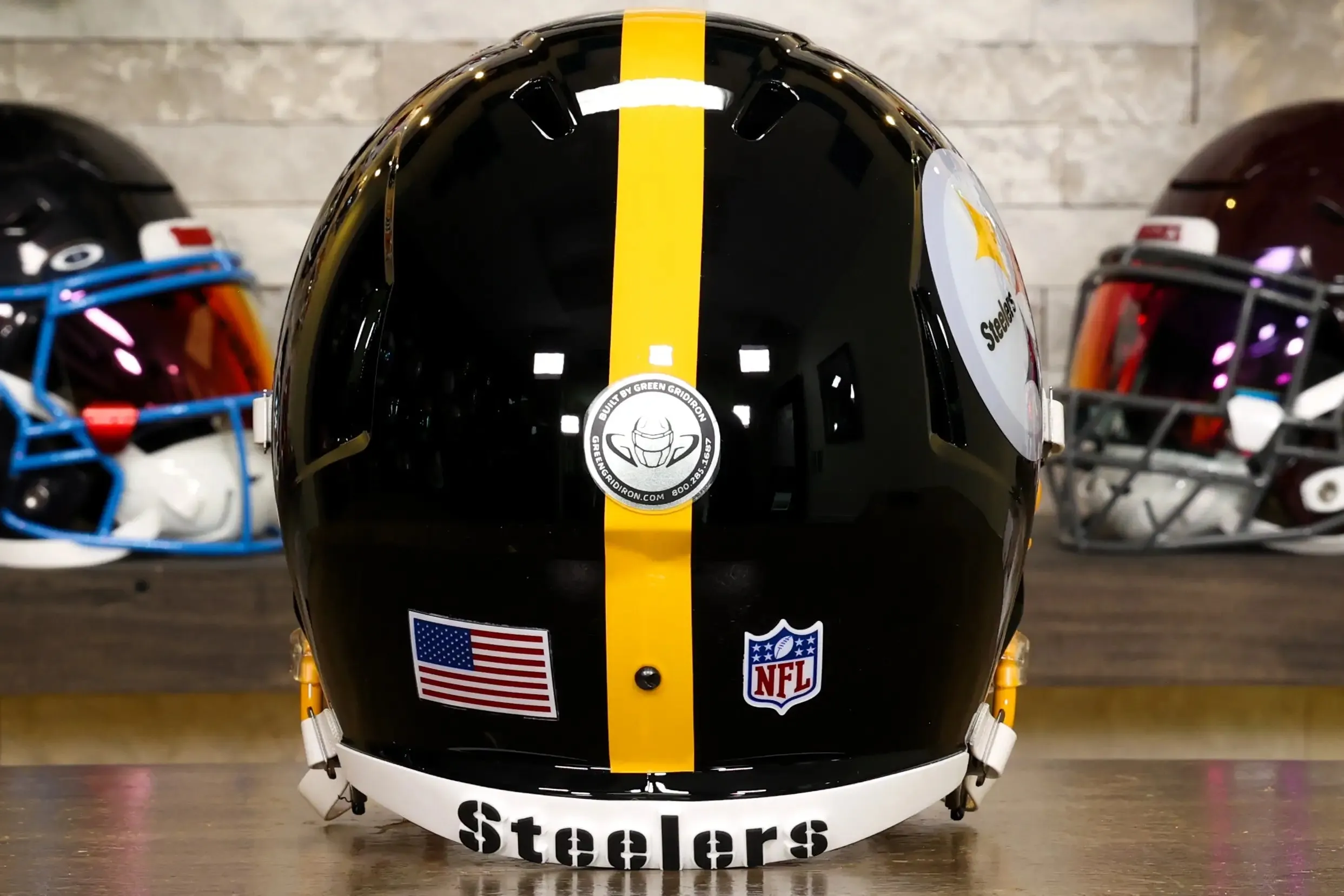 Pittsburgh Steelers Riddell Speed Display Helmet - GG Edition