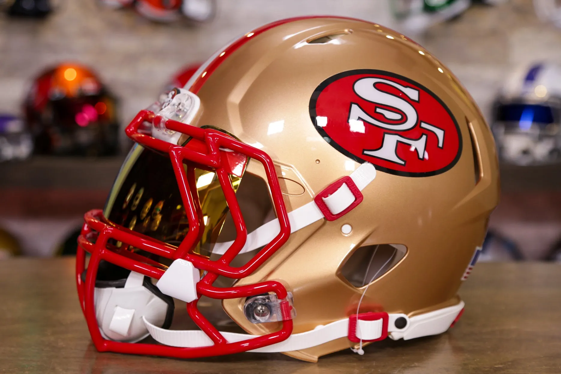 San Francisco 49ers Riddell Speed Authentic Helmet - GG Edition 00263