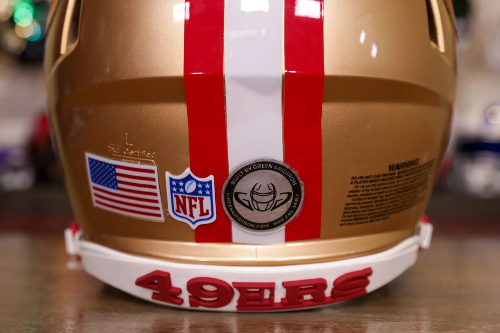 San Francisco 49ers Riddell Speed Authentic Helmet - GG Edition 00263
