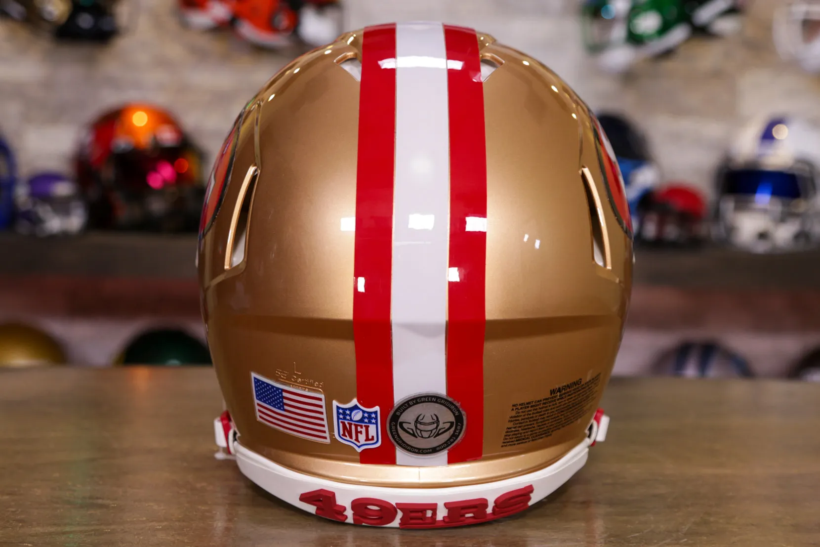 San Francisco 49ers Riddell Speed Authentic Helmet - GG Edition 00263