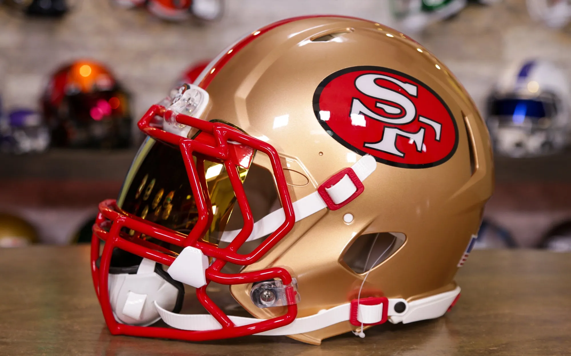 San Francisco 49ers Riddell Speed Authentic Helmet - GG Edition 00263