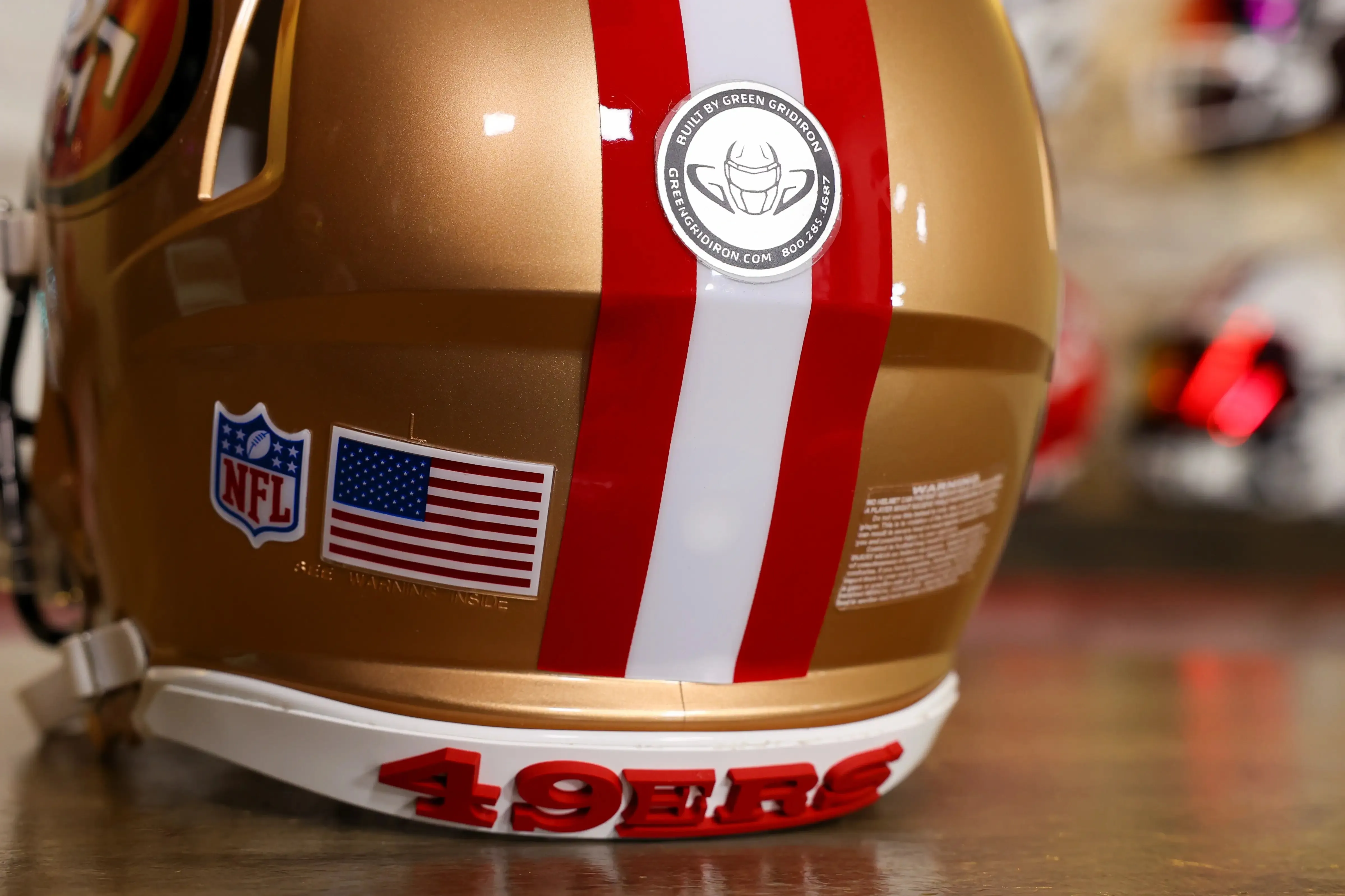 San Francisco 49ers Riddell Speed Authentic Helmet - GG Edition