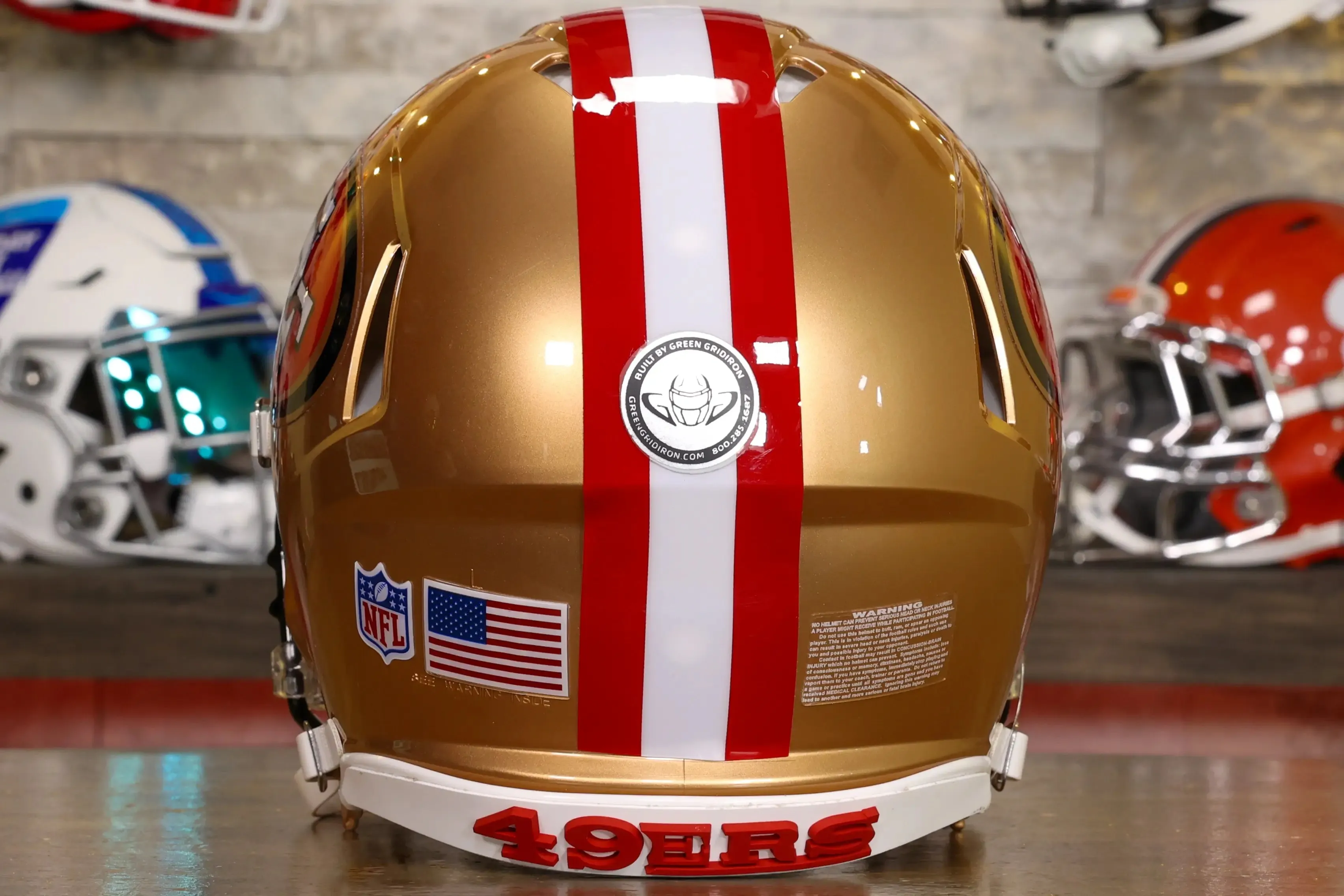 San Francisco 49ers Riddell Speed Authentic Helmet - GG Edition
