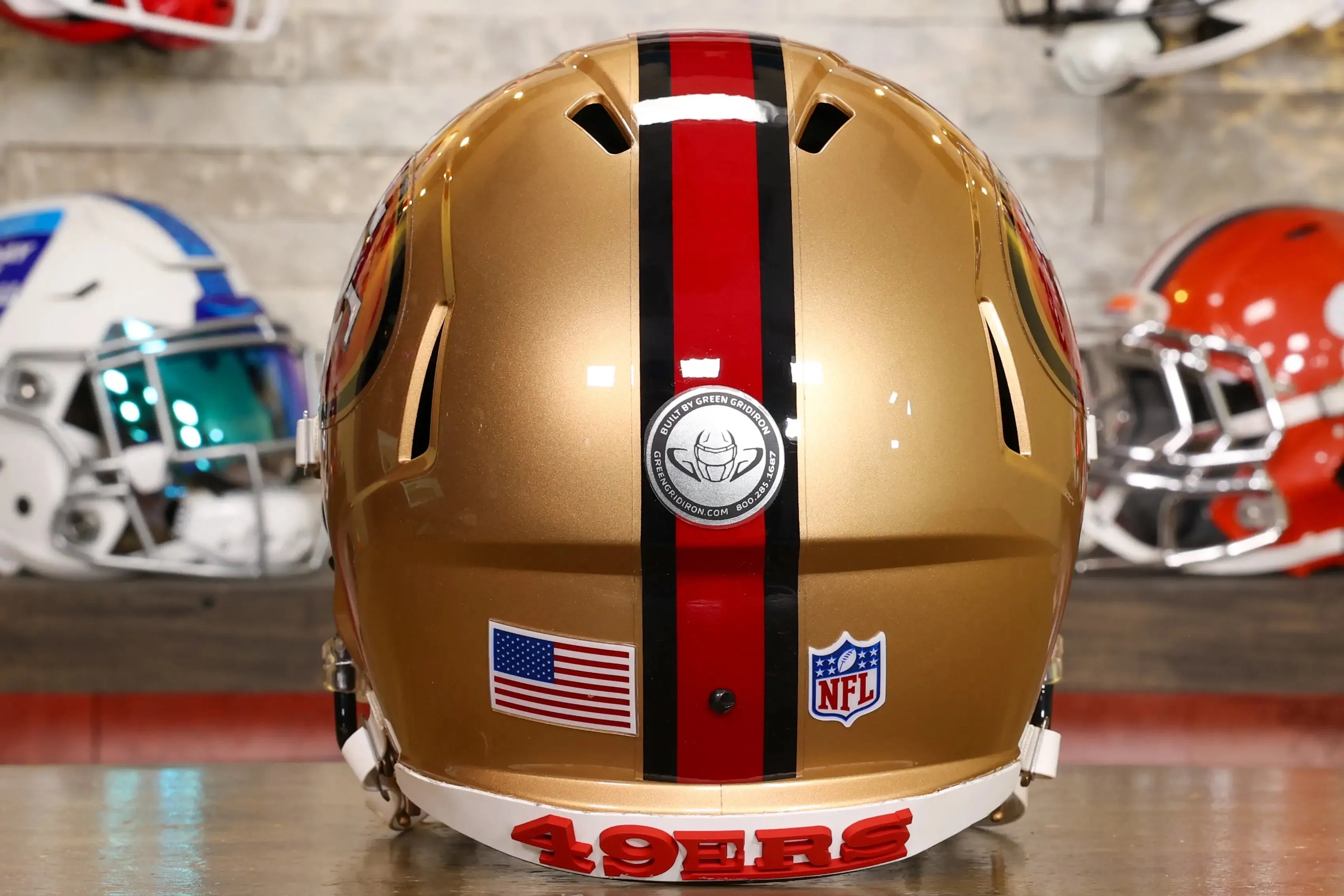 San Francisco 49ers Riddell Speed Display Helmet - GG Edition 02724