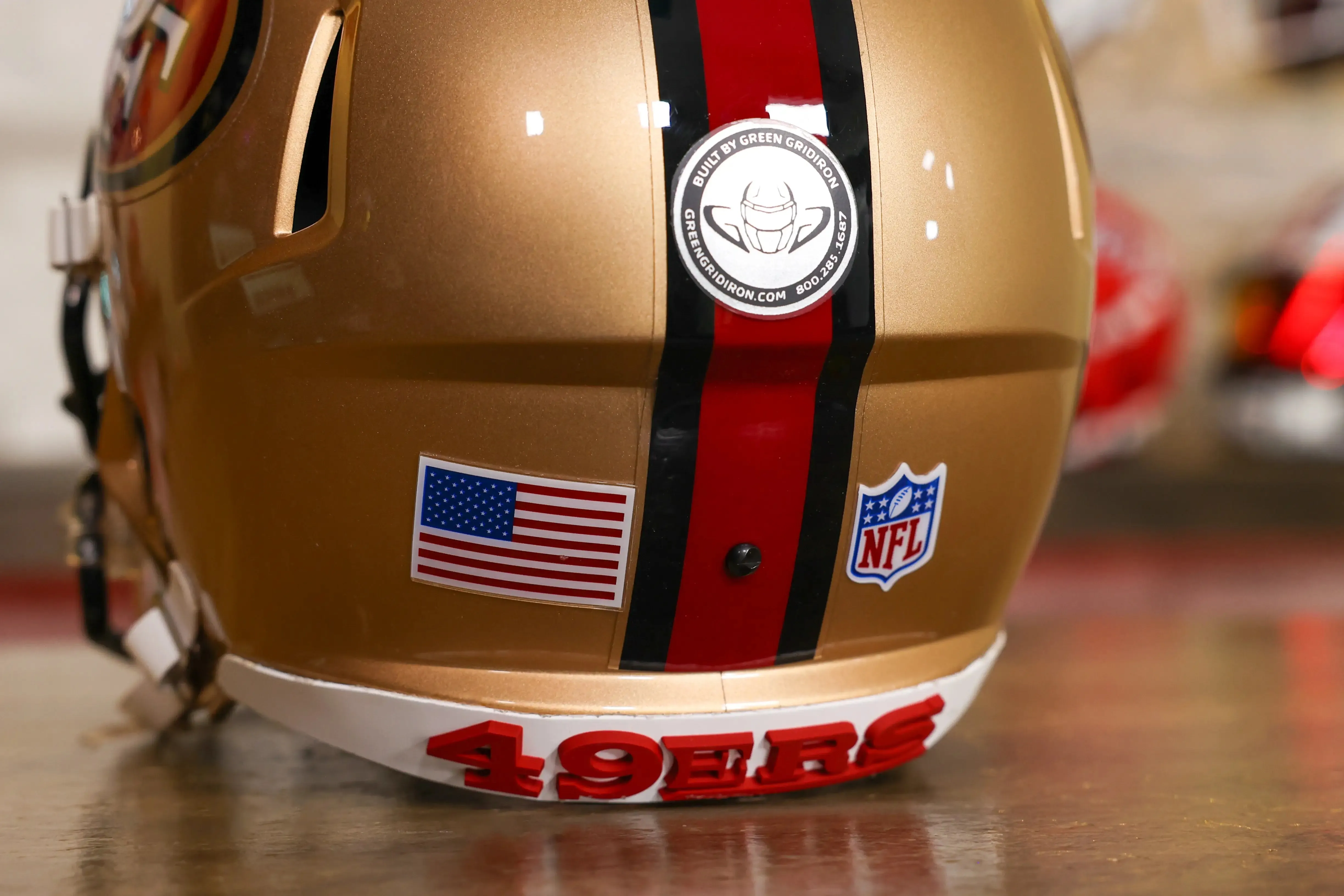 San Francisco 49ers Riddell Speed Display Helmet - GG Edition 02724