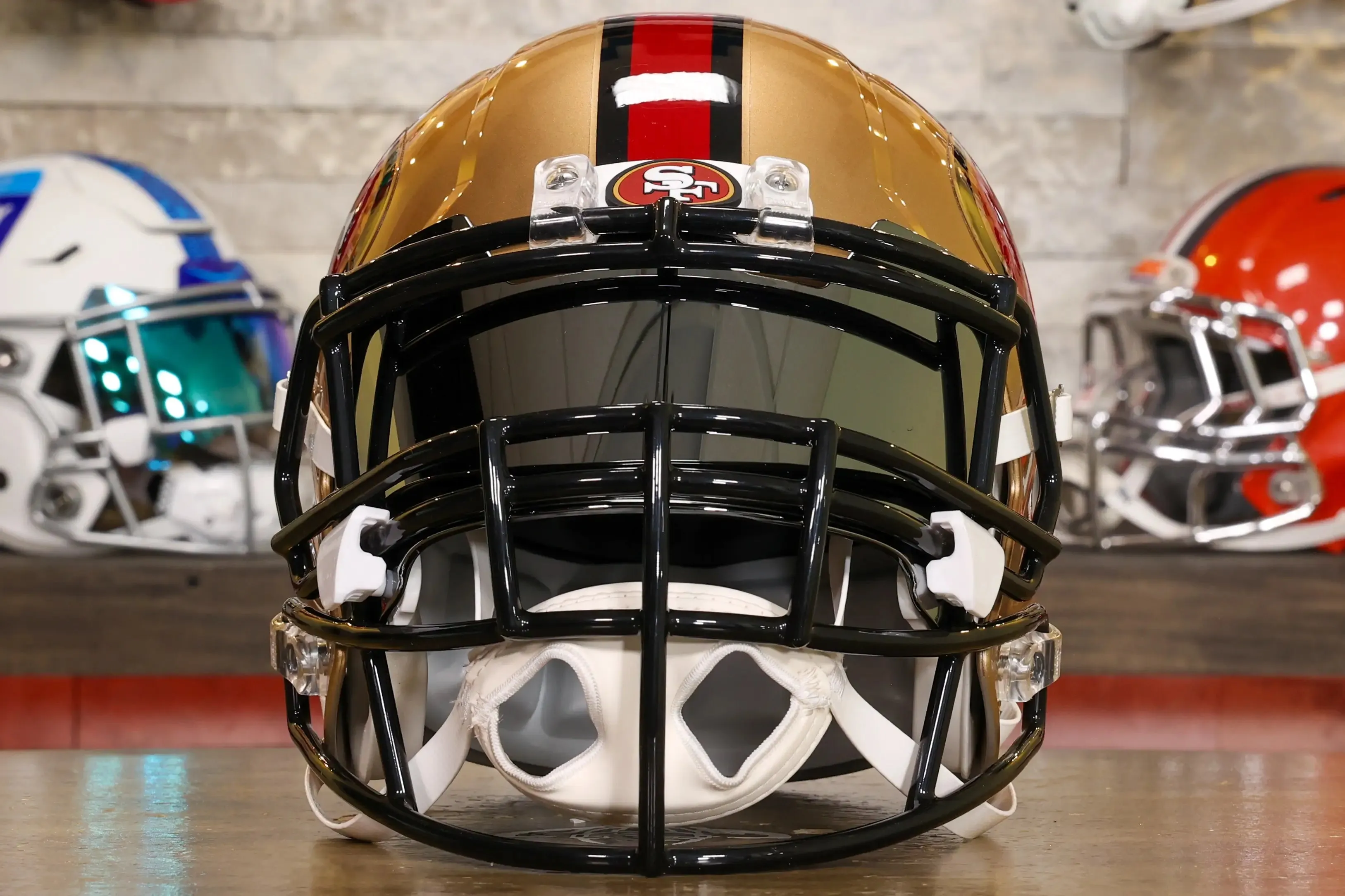 San Francisco 49ers Riddell Speed Display Helmet - GG Edition 02724