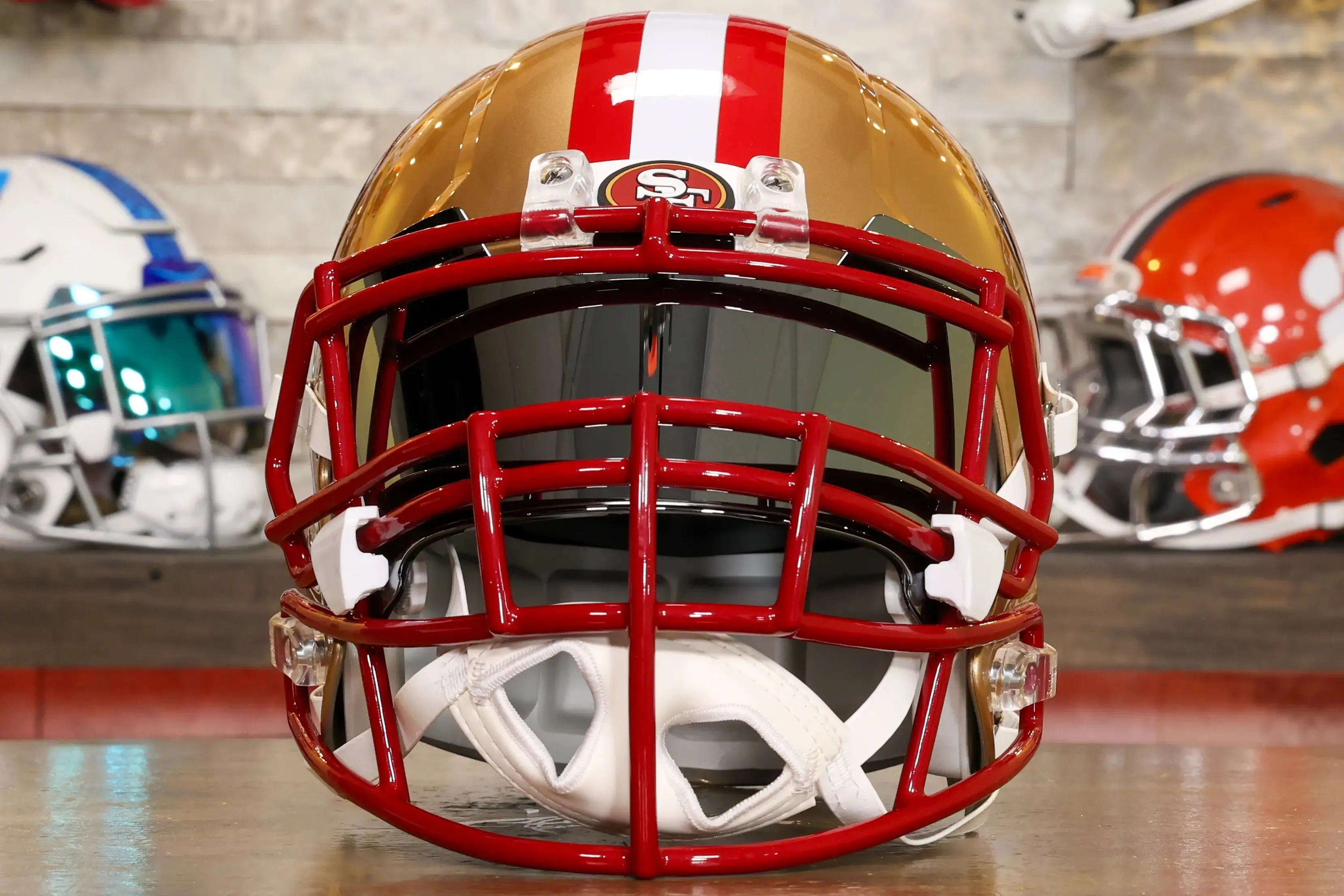 San Francisco 49ers Riddell Speed Display Helmet - GG Edition