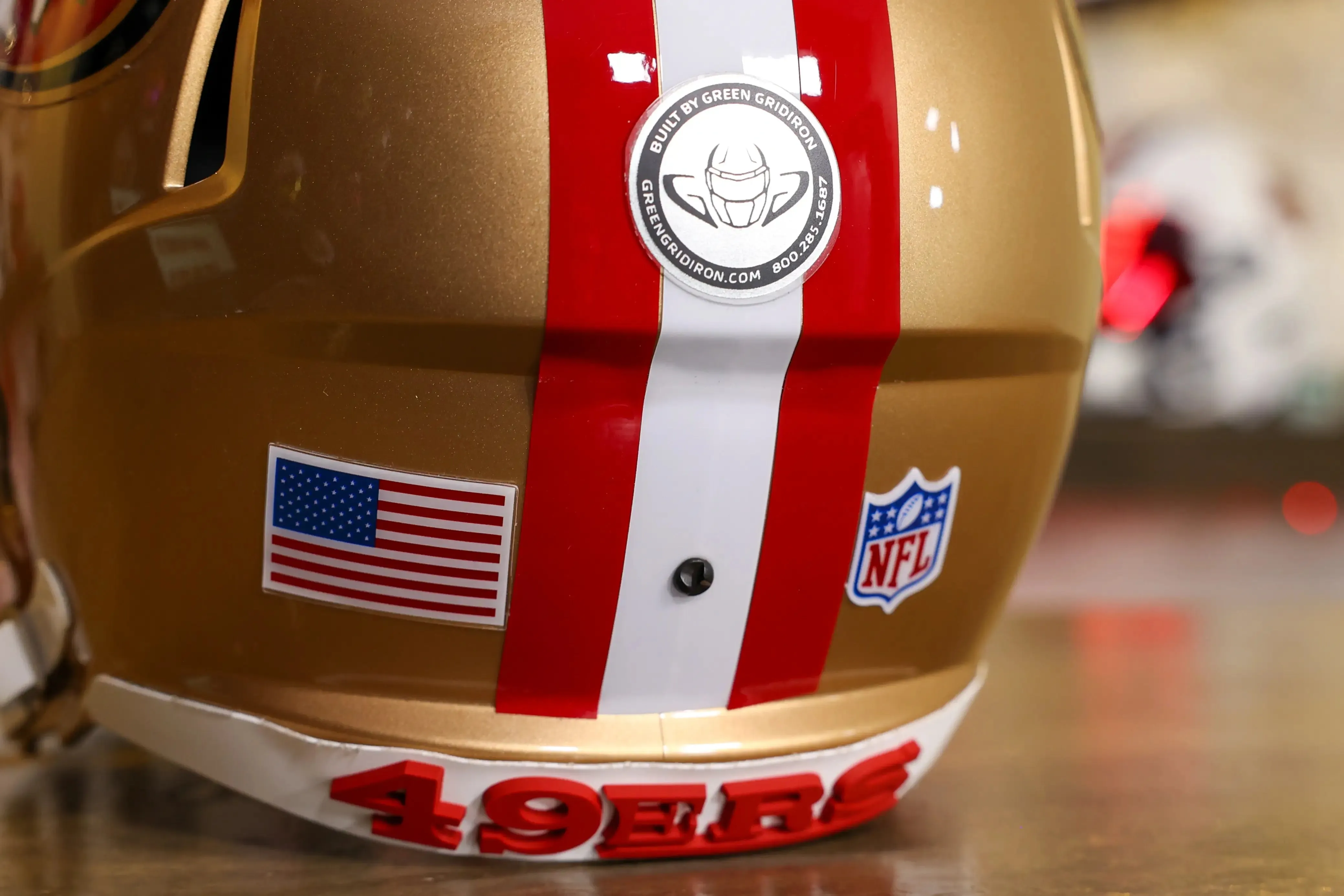 San Francisco 49ers Riddell Speed Display Helmet - GG Edition