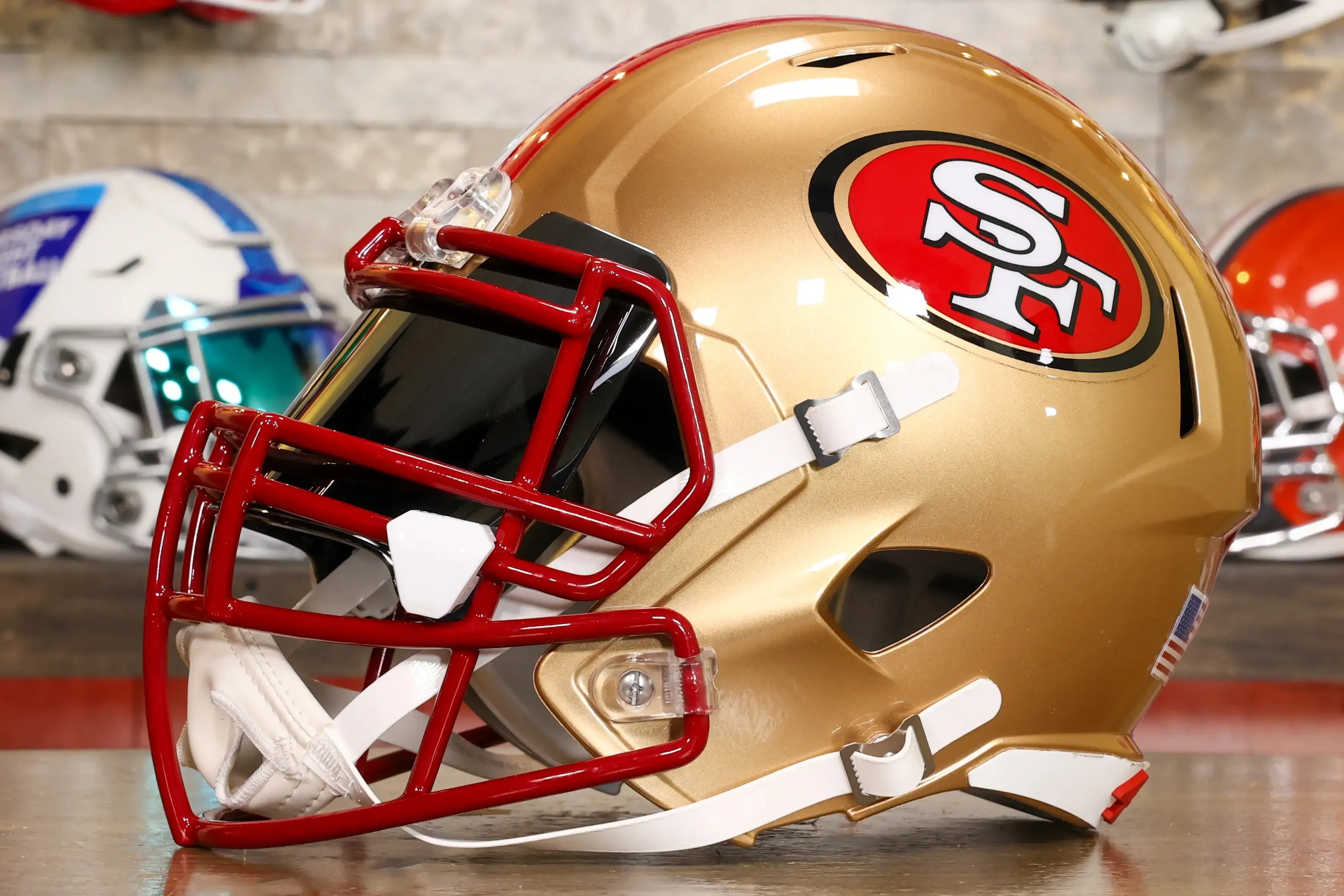 San Francisco 49ers Riddell Speed Display Helmet - GG Edition