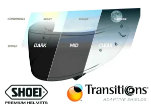 Shoei CWR-1 Photochromic Shield with Pinlock Insert