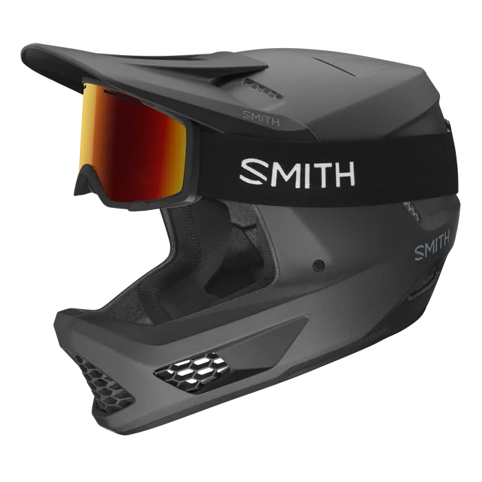 Smith Hardline MIPS Carbon Full Face Helmet - Matt Black Carbon