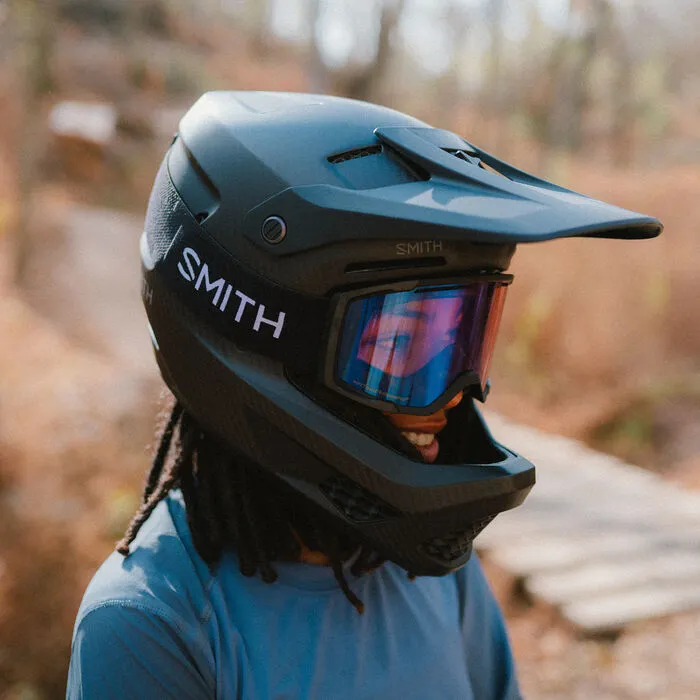 Smith Hardline MIPS Carbon Full Face Helmet - Matt Black Carbon