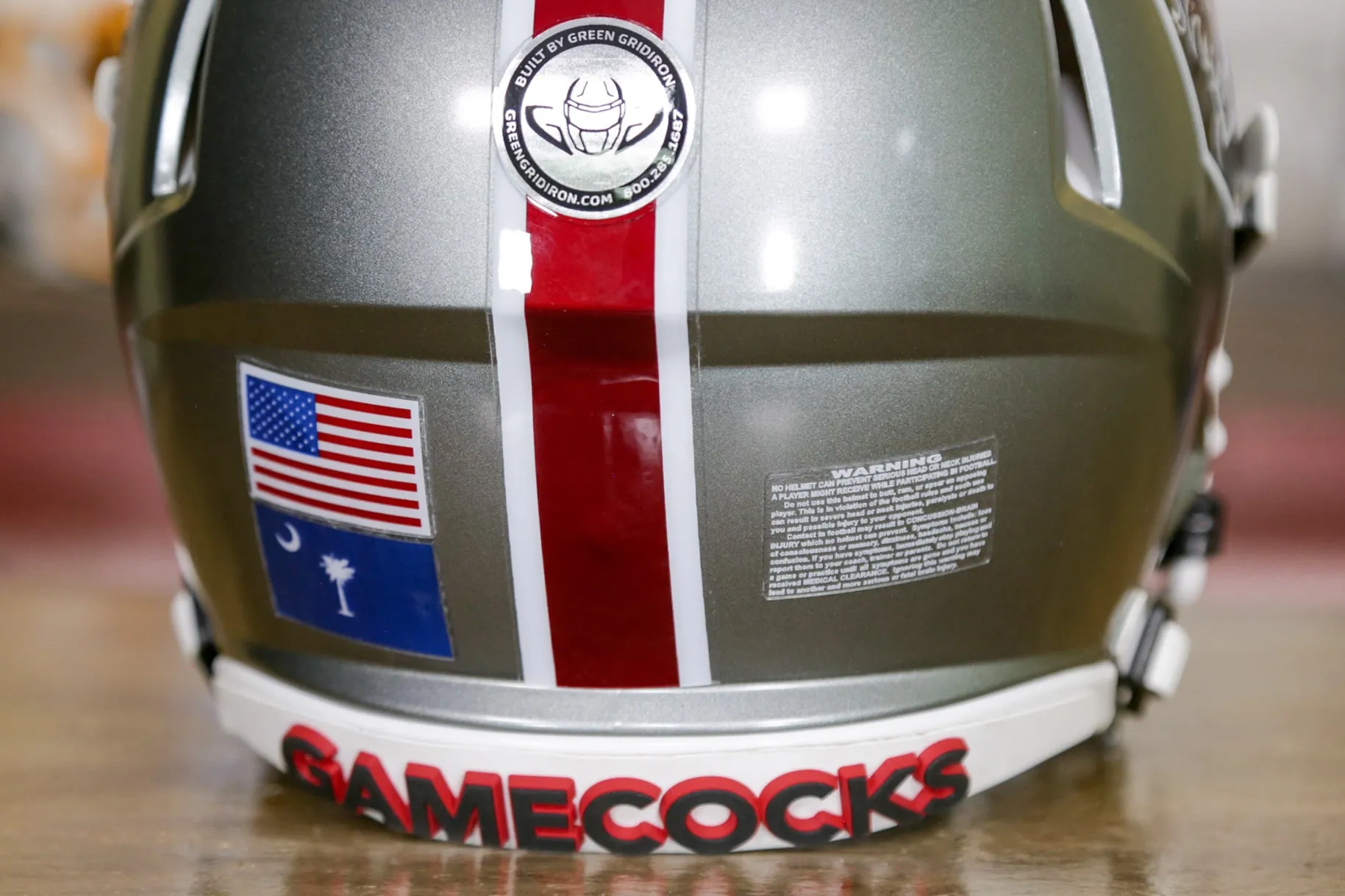 South Carolina Gamecocks Riddell Speed Authentic Helmet - GG Edition 00050