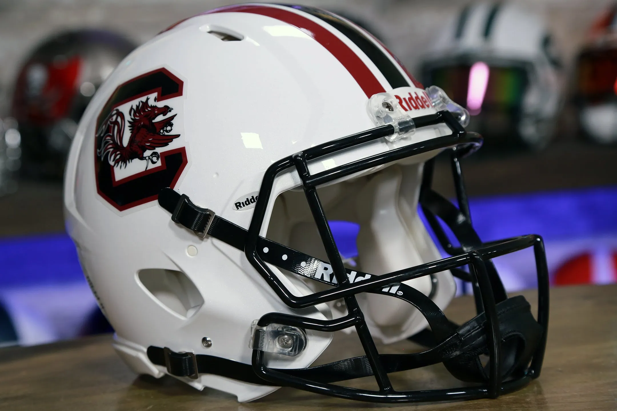 South Carolina Gamecocks Riddell Speed Authentic Helmet - White