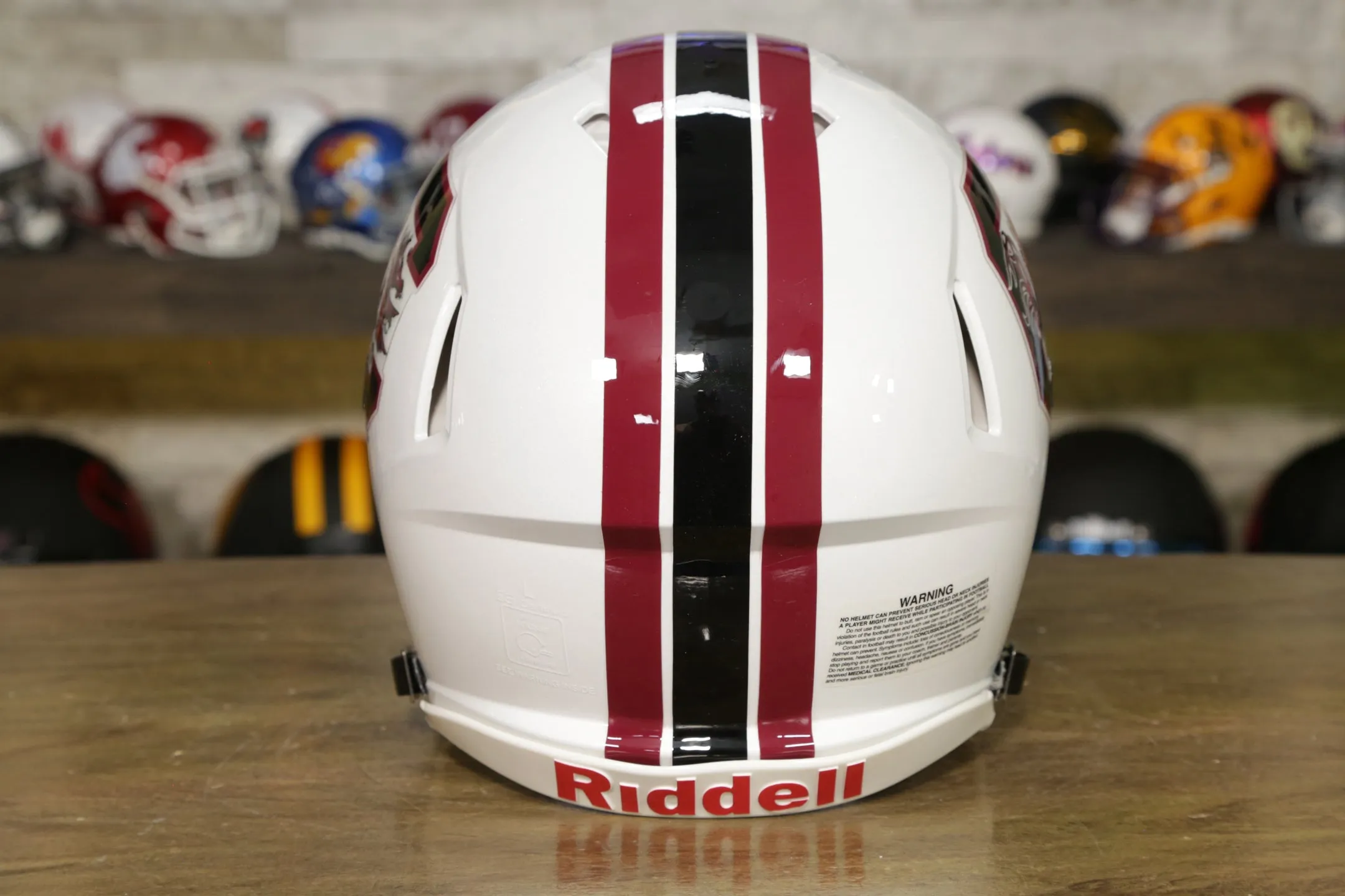 South Carolina Gamecocks Riddell Speed Authentic Helmet - White