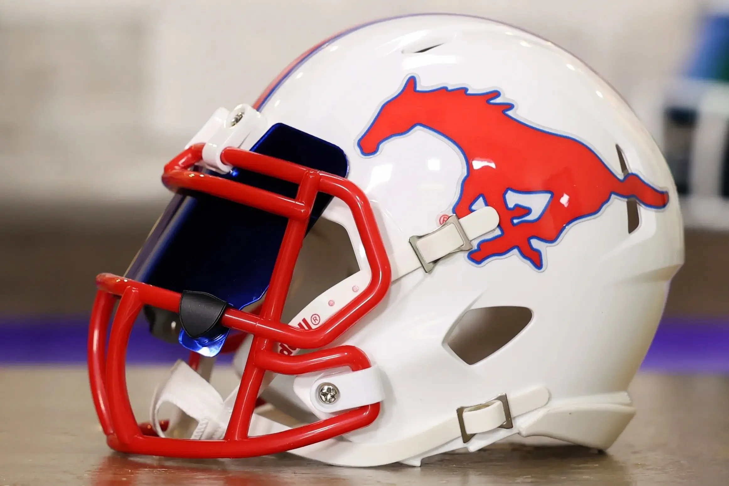 Southern Methodist Mustangs Riddell Speed Mini Helmet - GG Edition 02529