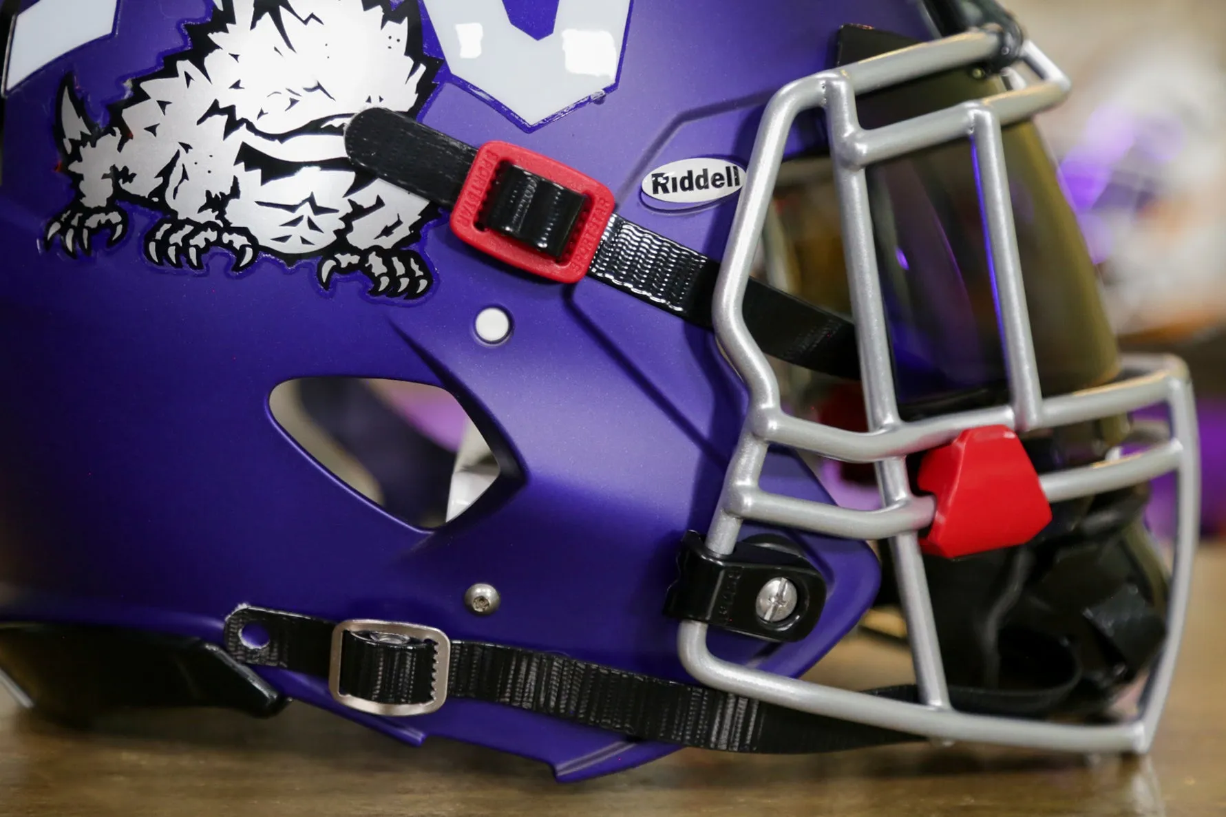 TCU Horned Frogs Riddell Speed Authentic Helmet - GG Edition 00775