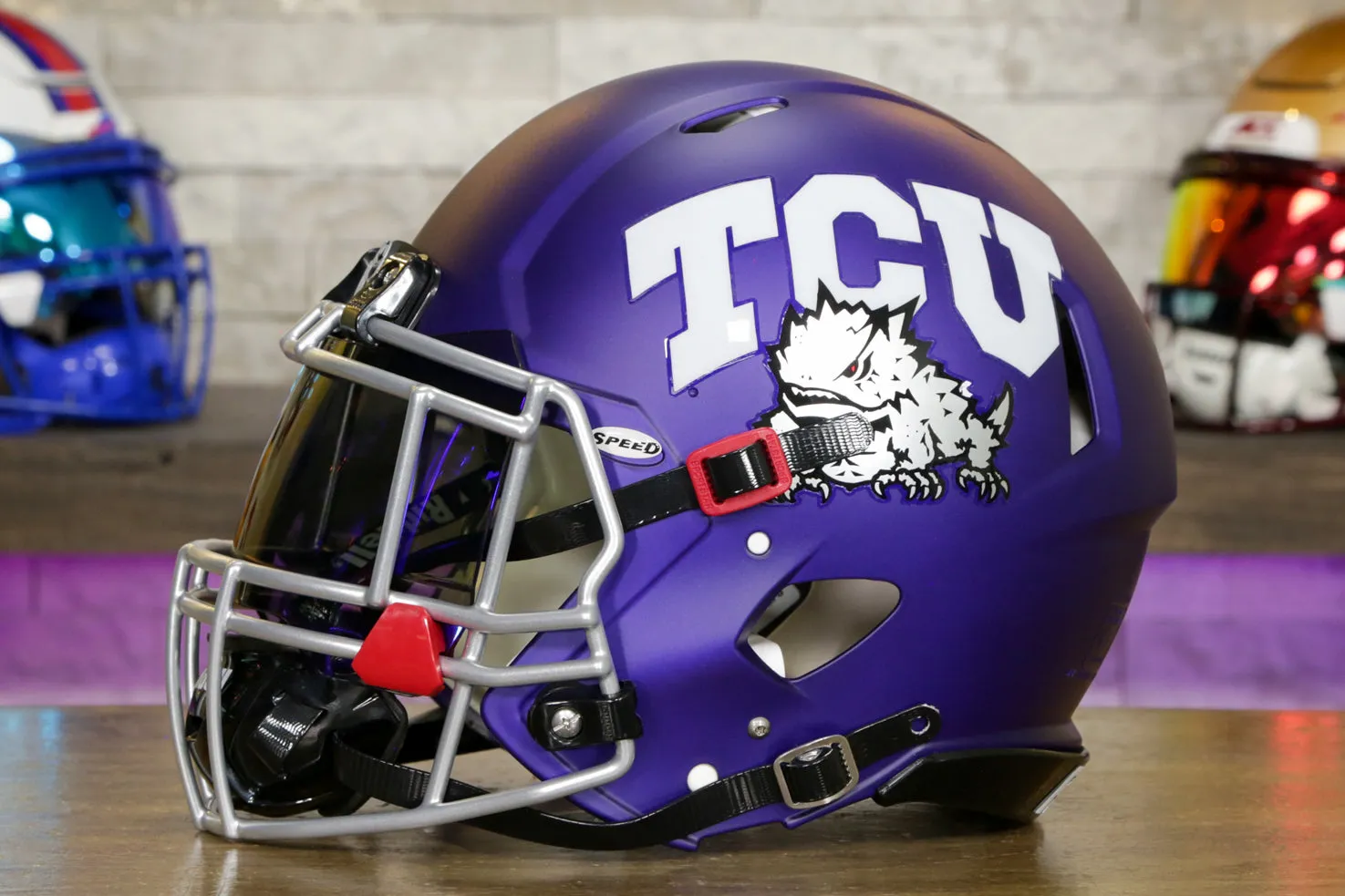 TCU Horned Frogs Riddell Speed Authentic Helmet - GG Edition 00775