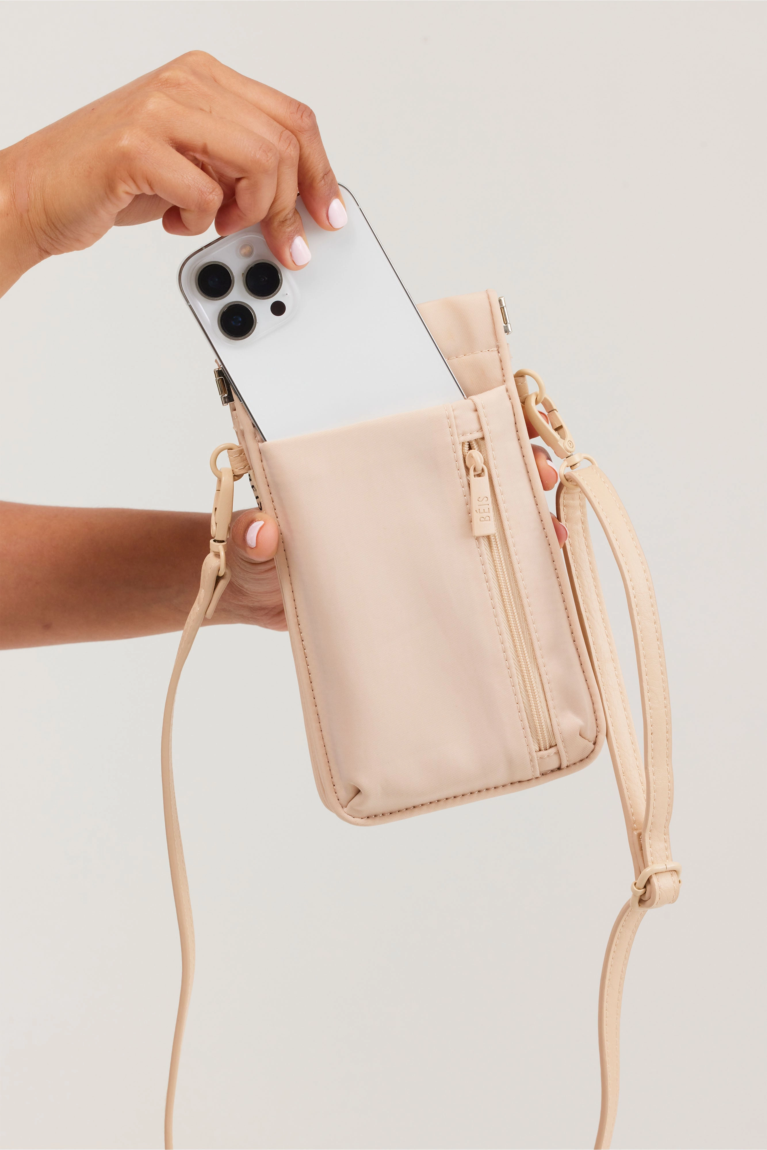 The ID Crossbody Bag in Beige