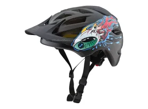 Troy Lee Designs A1 MIPS Eyeball Helmet - Youth - Black-Silver