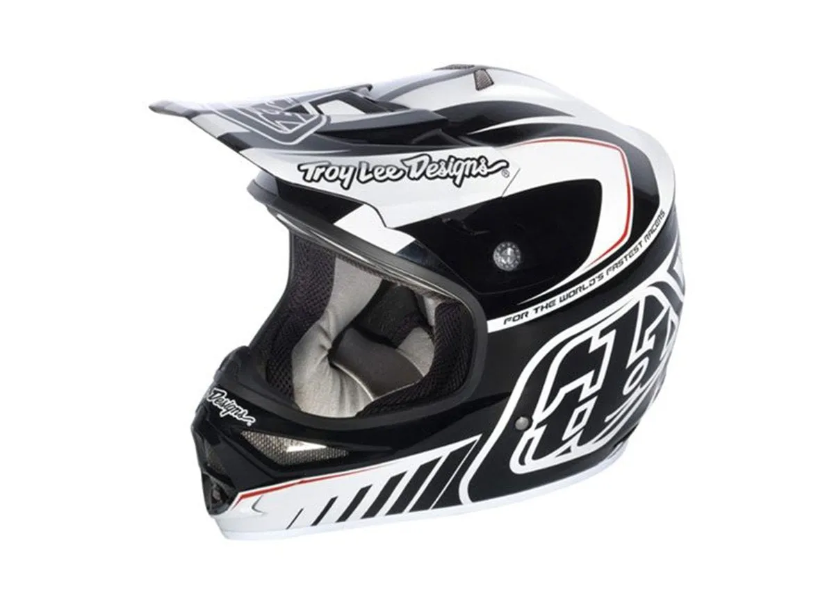 Troy Lee Designs Air Delta Full Face Helmet - White-Black