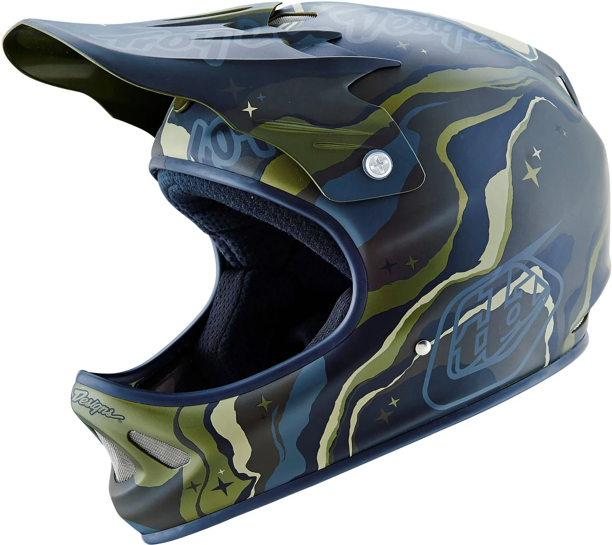 Troy Lee Designs D2 Full Face Helmet - Galaxy Green