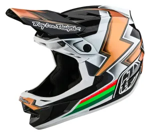 Troy Lee Designs D4 Carbon Full Face Helmet with MIPS - Ever - Black-Gold