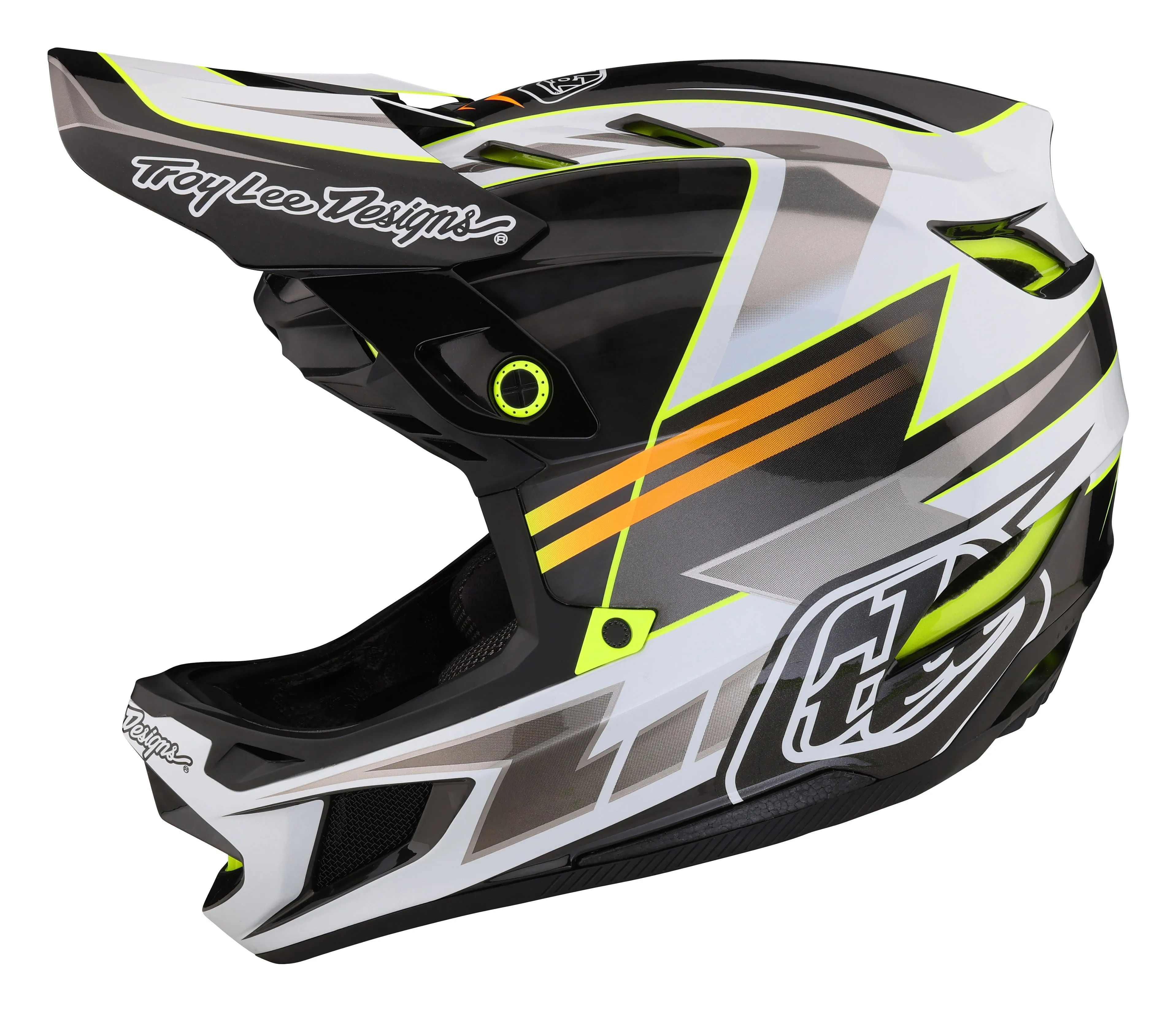 Troy Lee Designs D4 Carbon Full Face Helmet with MIPS - Saber - Gray - 2023