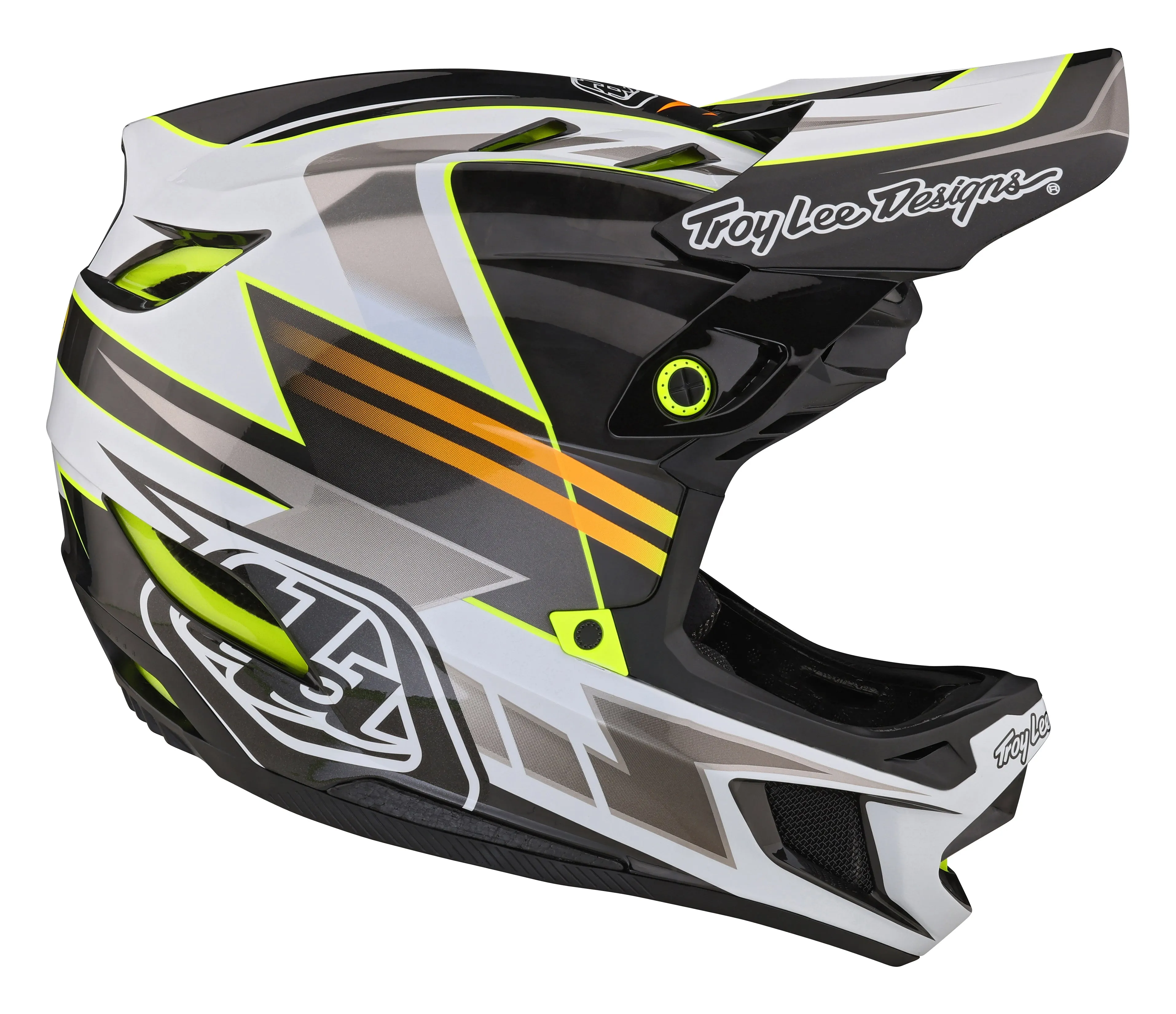 Troy Lee Designs D4 Carbon Full Face Helmet with MIPS - Saber - Gray - 2023