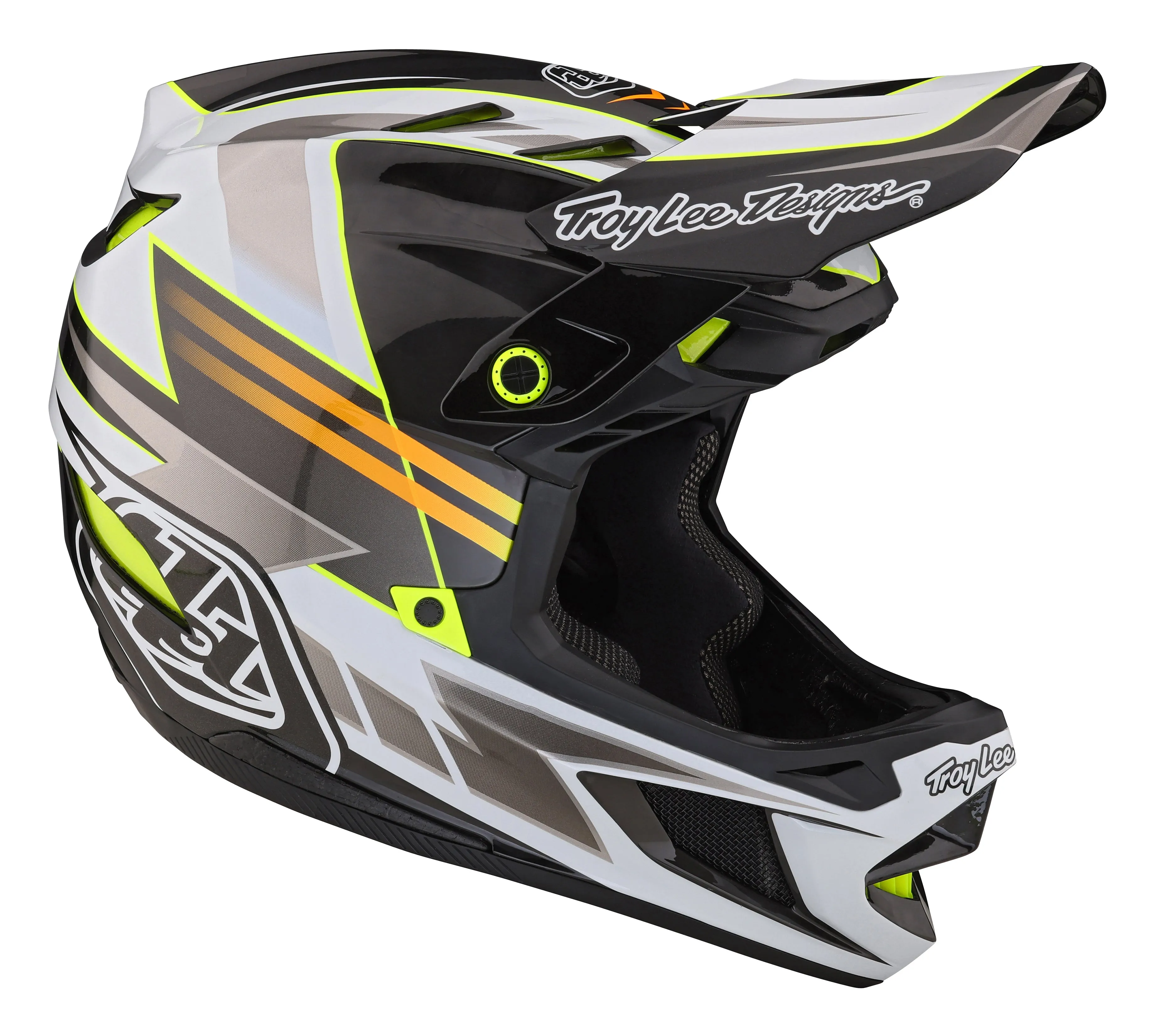 Troy Lee Designs D4 Carbon Full Face Helmet with MIPS - Saber - Gray - 2023