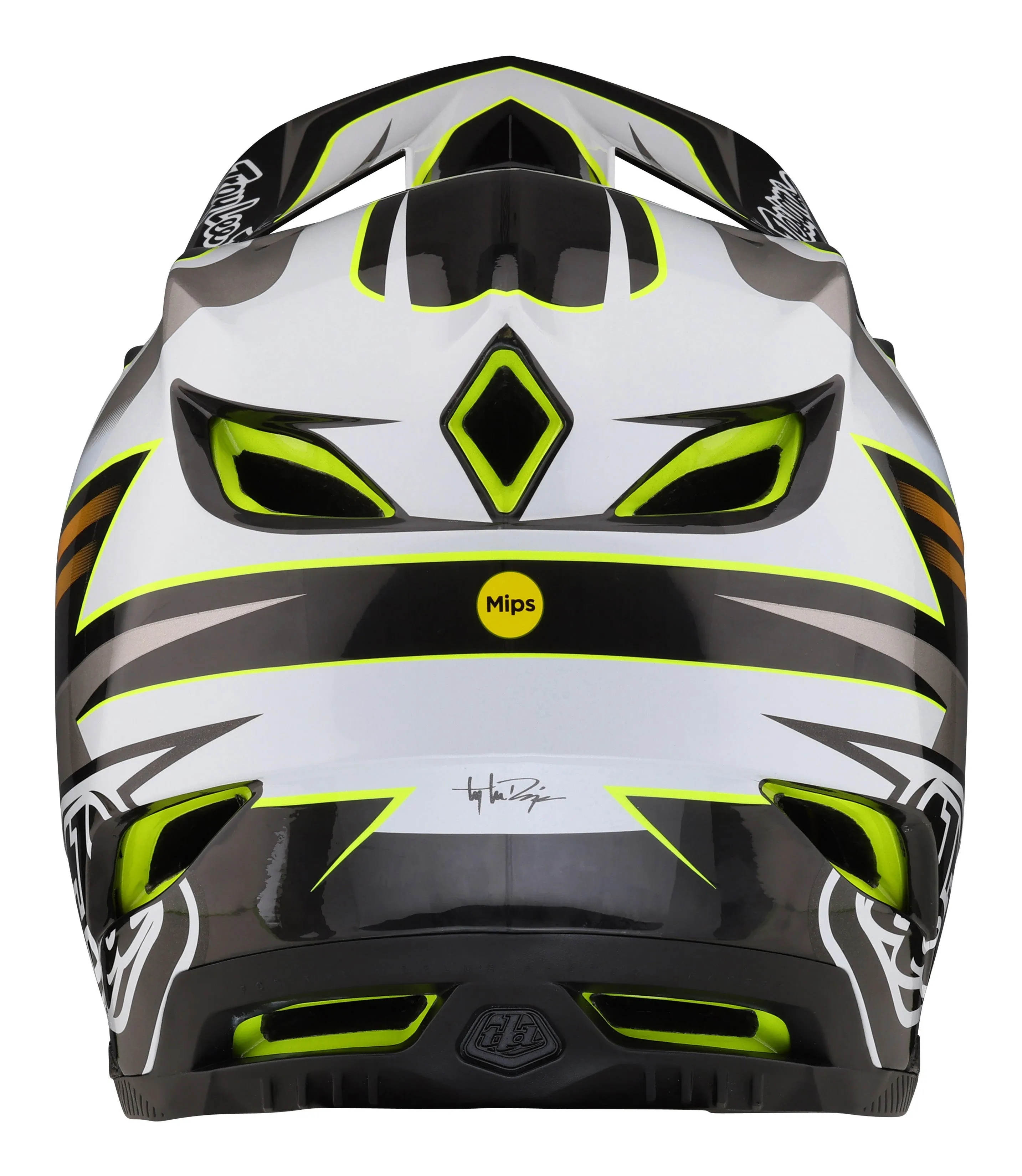 Troy Lee Designs D4 Carbon Full Face Helmet with MIPS - Saber - Gray - 2023