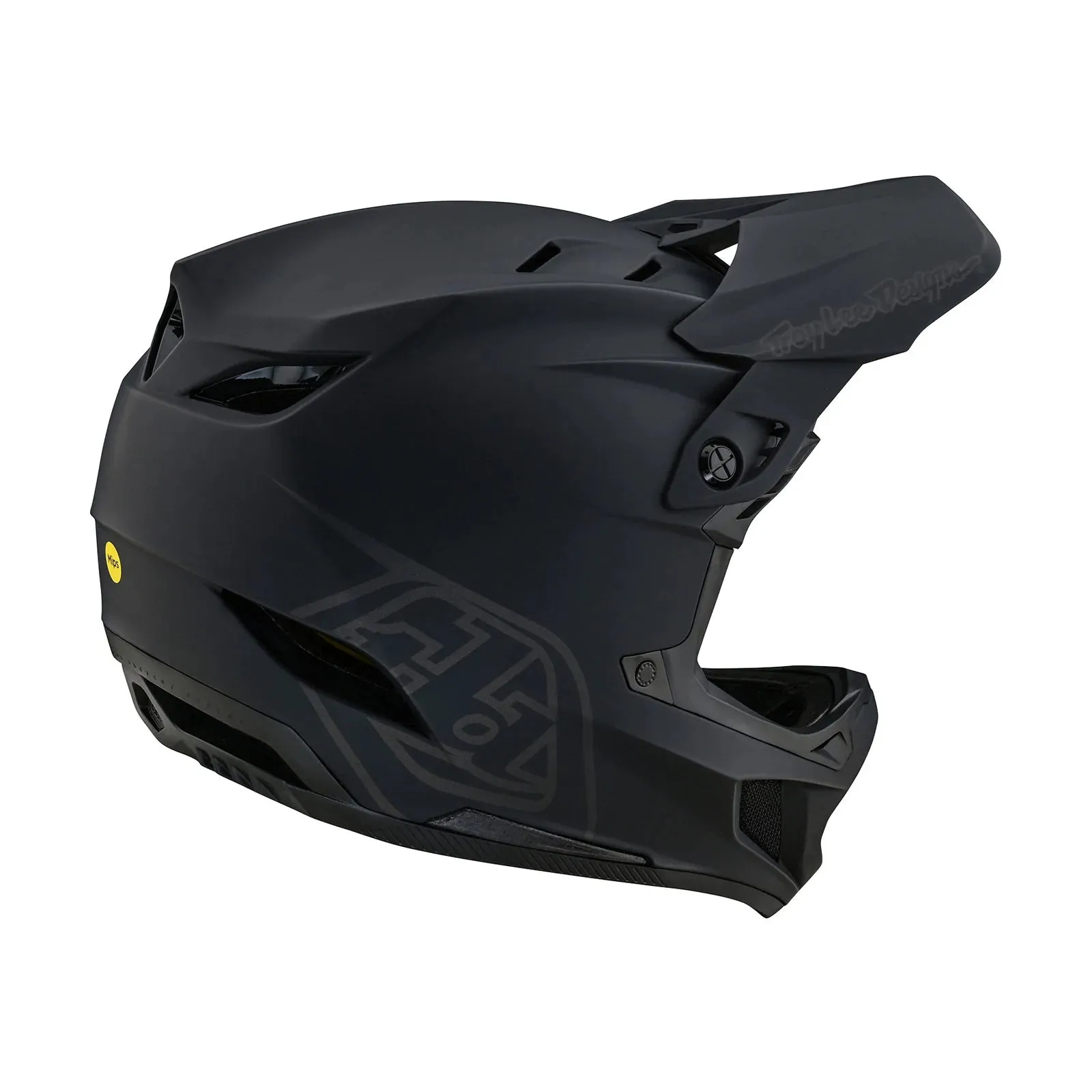 Troy Lee Designs D4 Polyacrylite Full Face Helmet with MIPS - Stealth Black