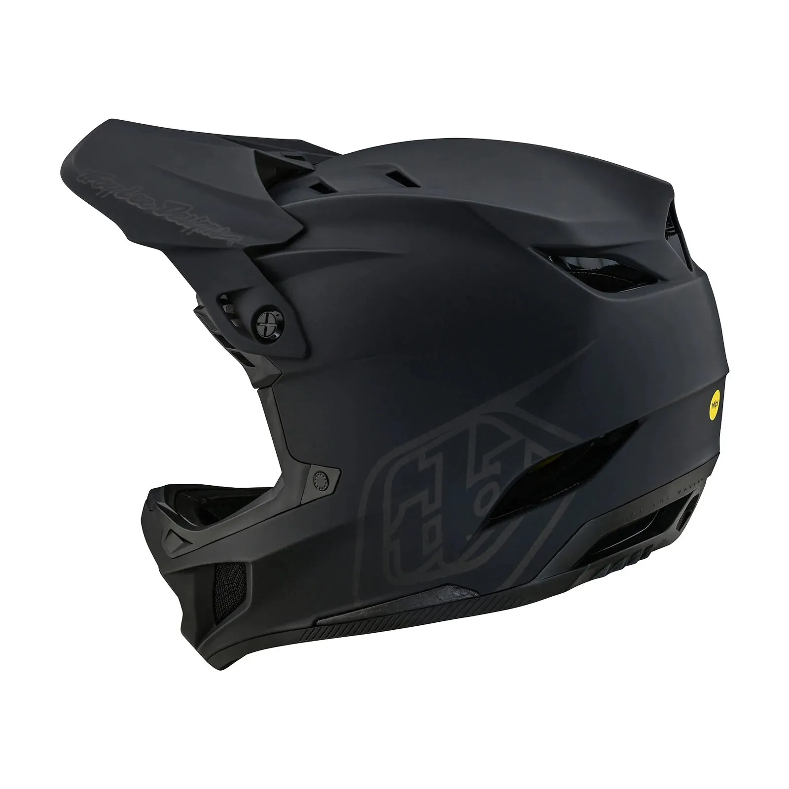 Troy Lee Designs D4 Polyacrylite Full Face Helmet with MIPS - Stealth Black