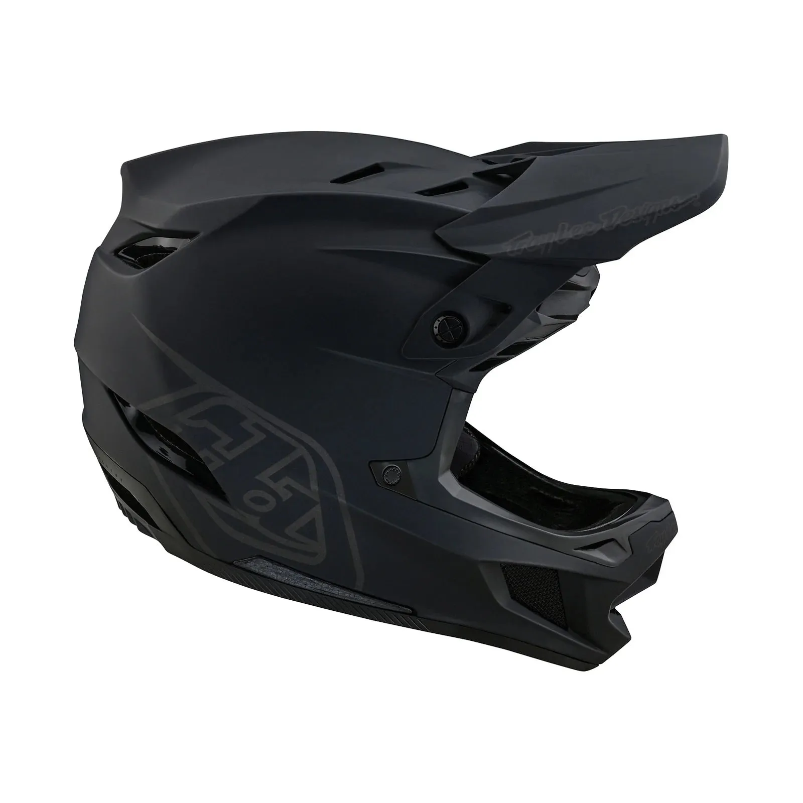 Troy Lee Designs D4 Polyacrylite Full Face Helmet with MIPS - Stealth Black