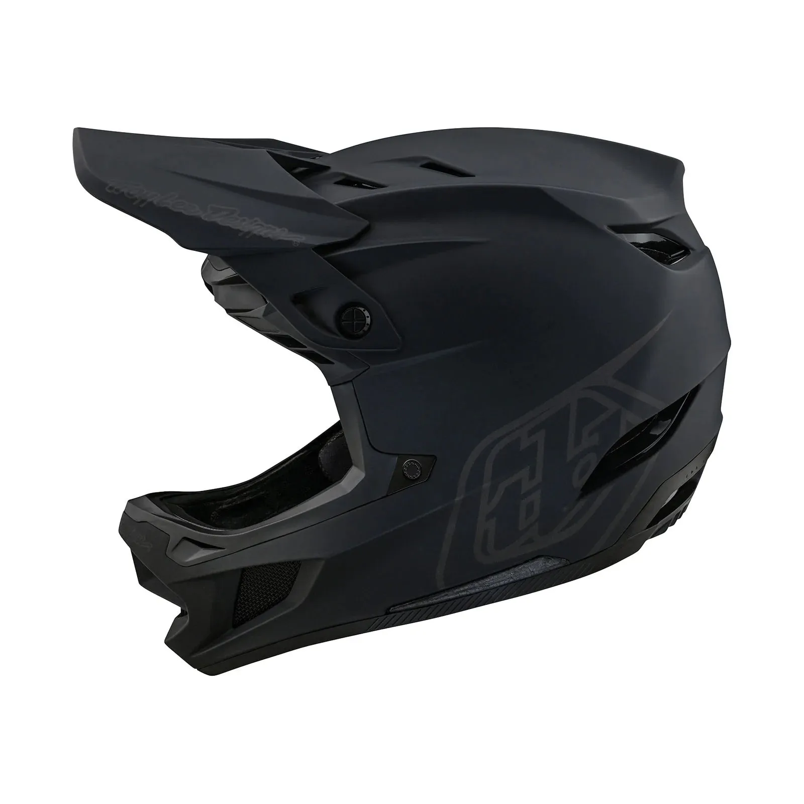Troy Lee Designs D4 Polyacrylite Full Face Helmet with MIPS - Stealth Black