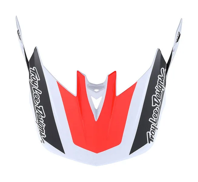 Troy Lee Designs D4 Replacement Visor - Team - SRAM White-Red