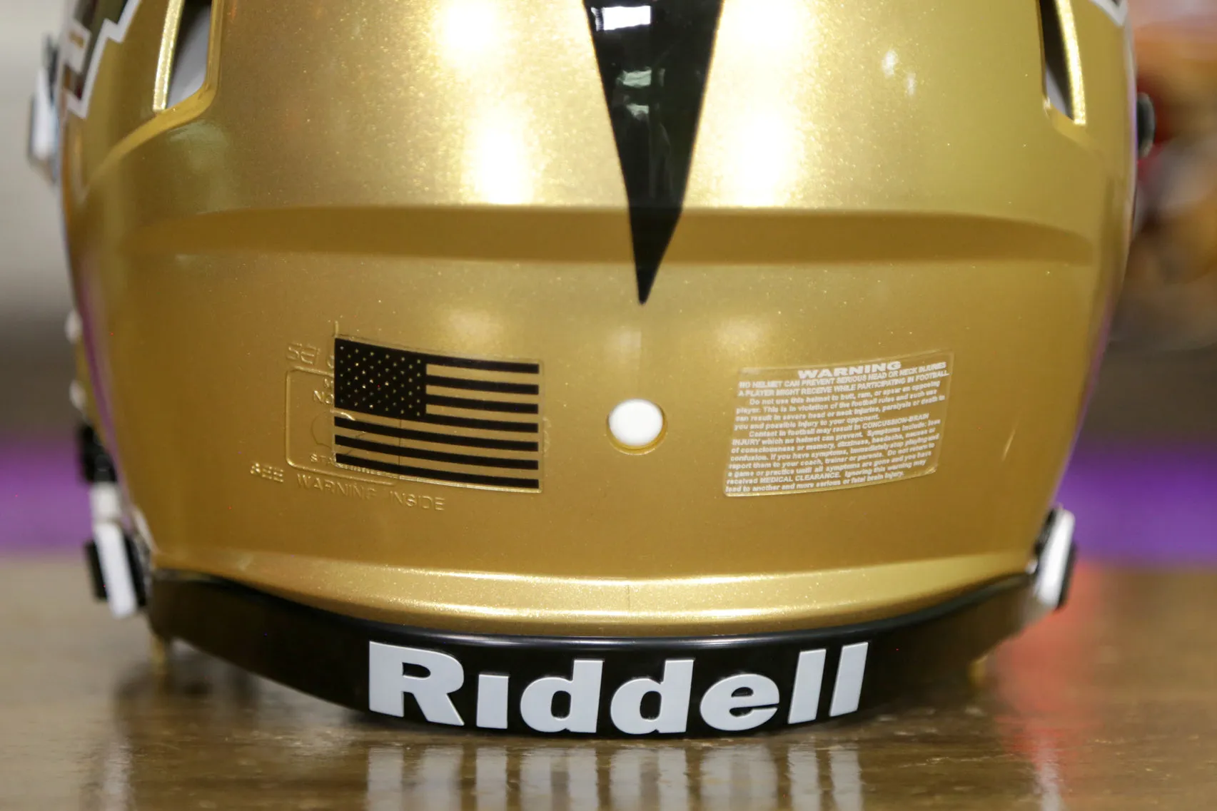 UCF Golden Knights Riddell Speed Authentic Helmet - Gold GG Edition