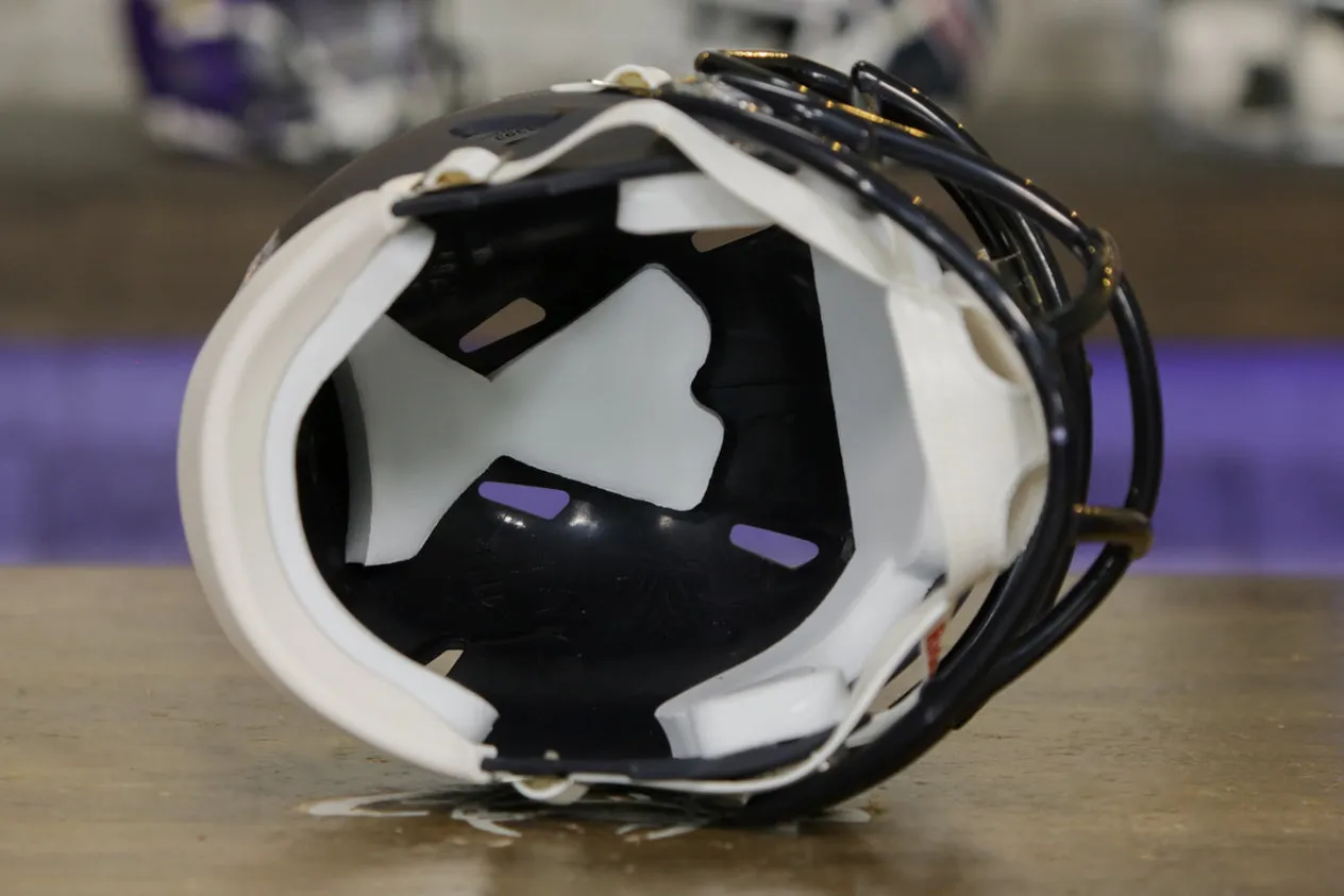 Utah State Aggies Riddell Speed Mini Helmet - Matte Navy