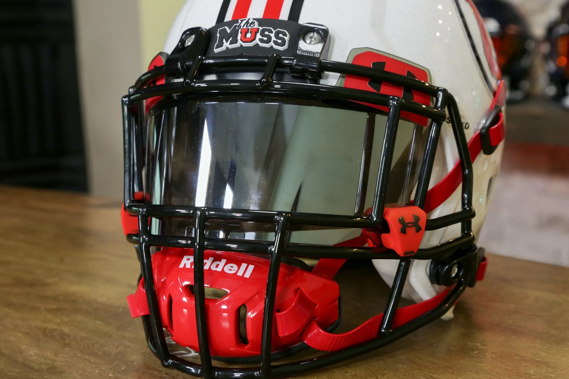 Utah Utes Riddell Speed Authentic Helmet - GG Edition 00078