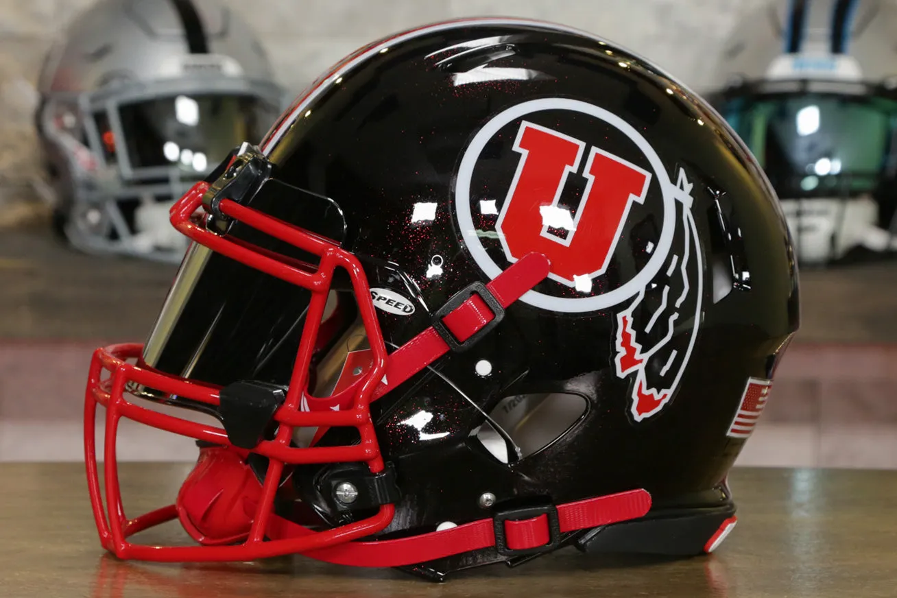 Utah Utes Riddell Speed Authentic Helmet - GG Edition 00448