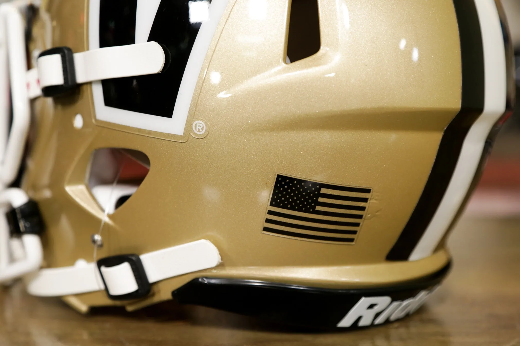 Vanderbilt Commodores Riddell Speed Authentic Helmet - GG Edition 00057