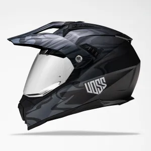Voss 601 D2 Dual Sport Two-Tone Slick Helmet