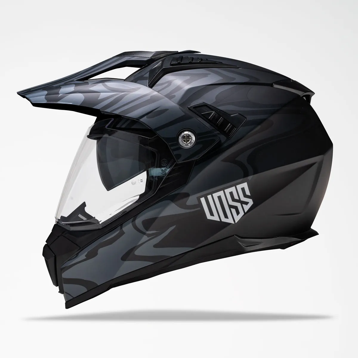 Voss 601 D2 Dual Sport Two-Tone Slick Helmet