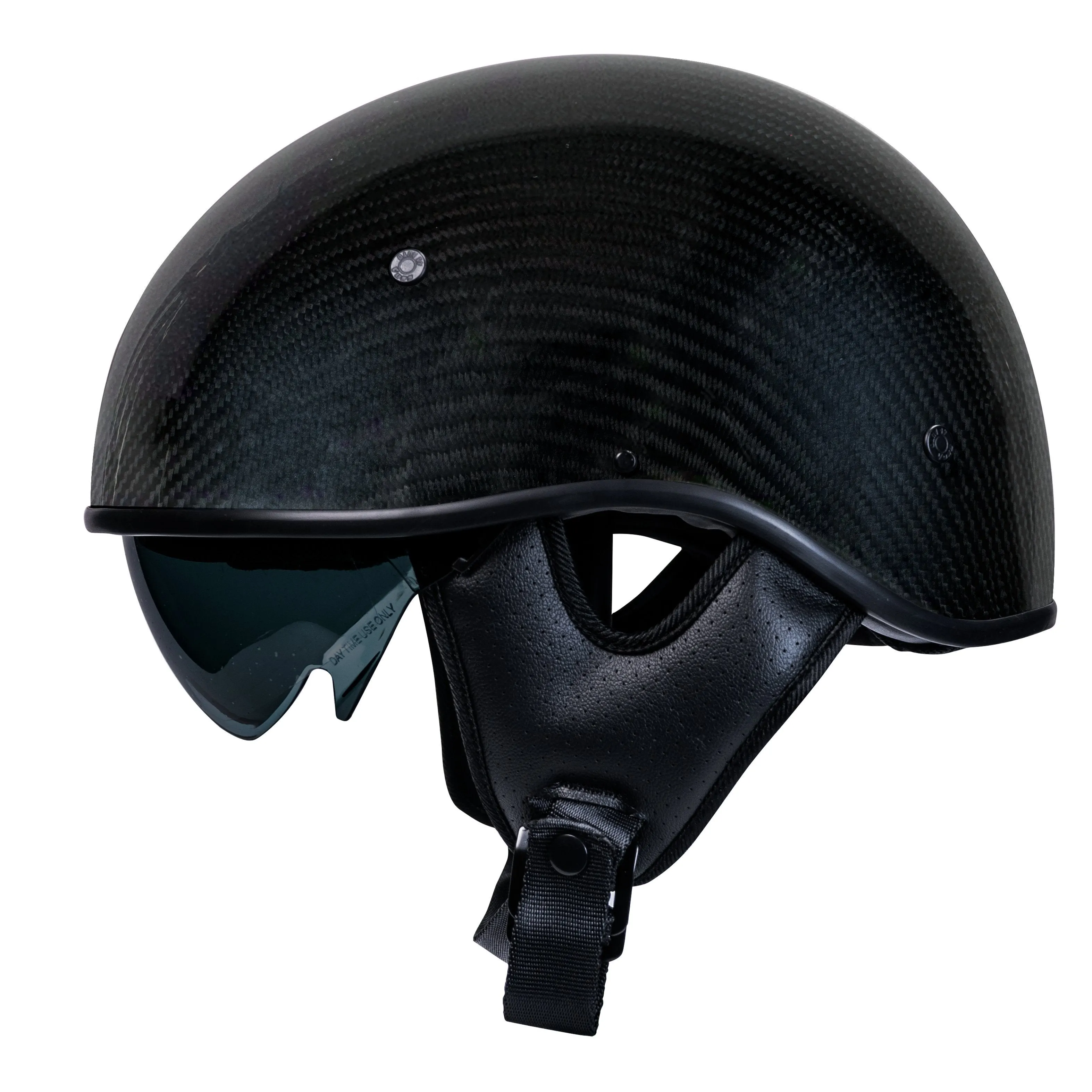 Voss 707Cf Cruise Gloss Black Half Helmet