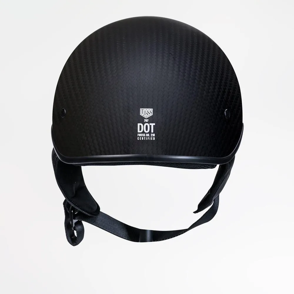 Voss 707Cf Cruise Matte Black Half Helmet