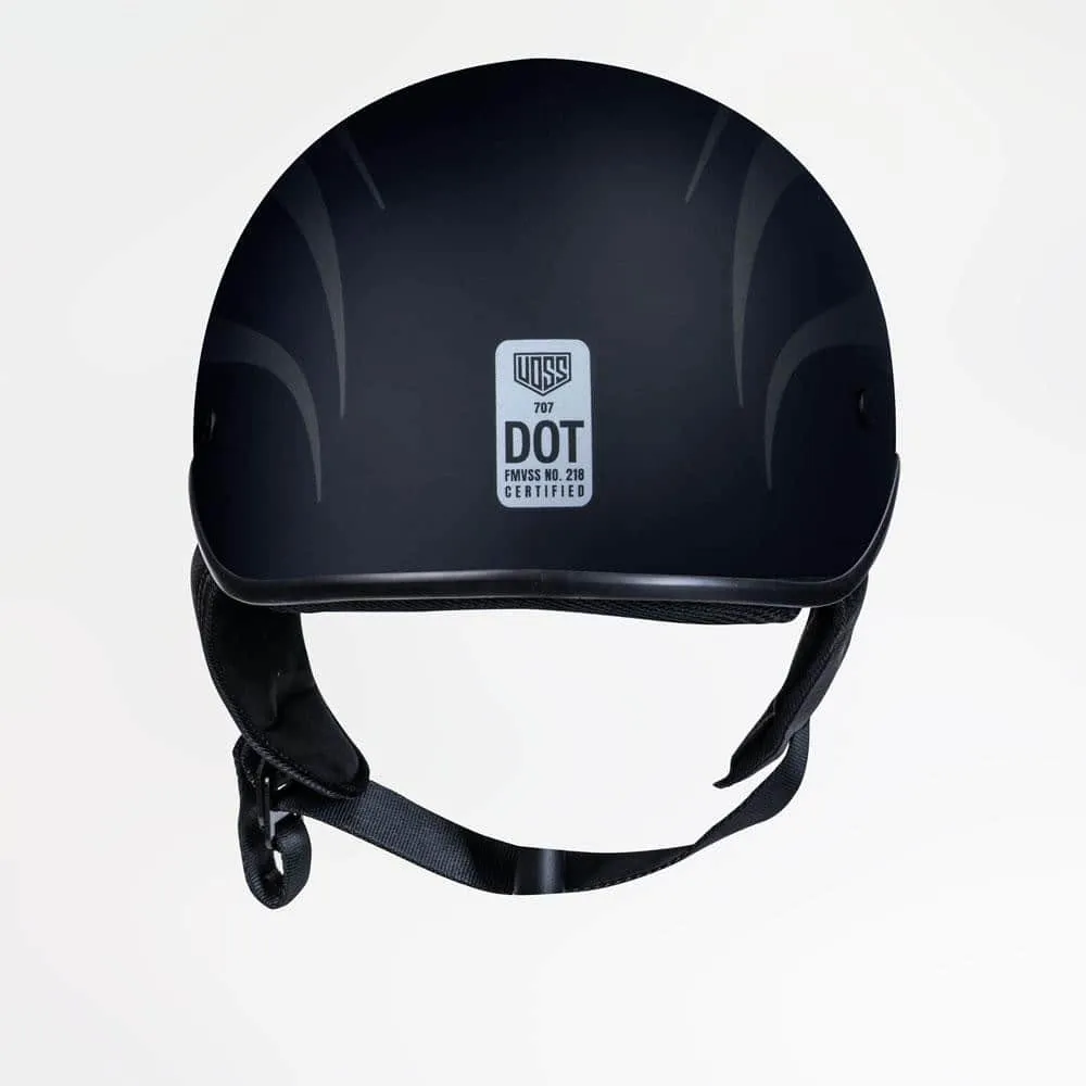 Voss 707Frp Two-Tone Tribal Half Helmet